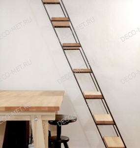 Лестница прямая гусиный шаг №69