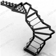 Каркас лестниц металлический прямой П-образной