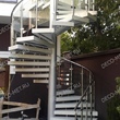 Винтовая комбинированная лестница №7