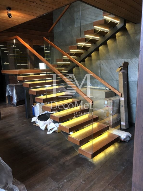 Деревянная лестница премиум класса ld-34