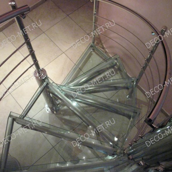 Стеклянная лестница ls-19