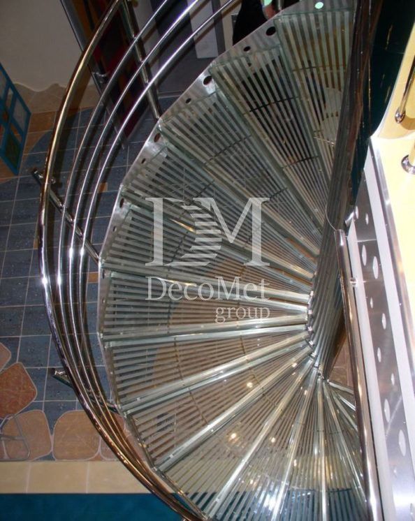 Стеклянная лестница ls-11